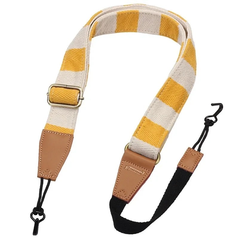 Avant Ukulele Strap with Sun-like Yellow Stripes