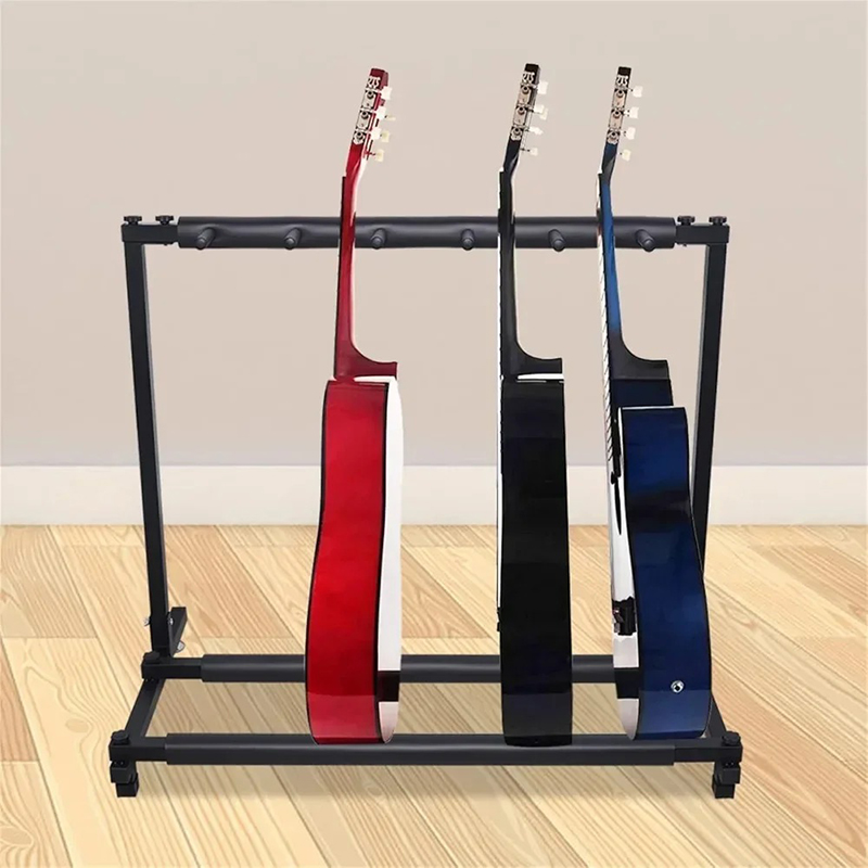 Front View of Collector's 5 Guitar Stand