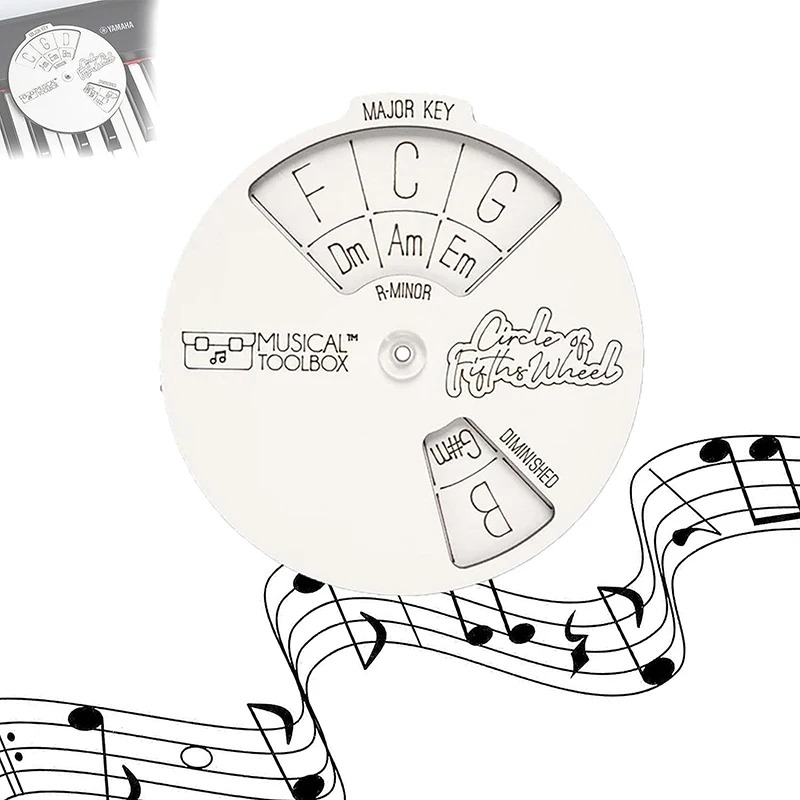 Light Wood Circle of Fifths Musical Toolbox - Harmony and Transposition Tool