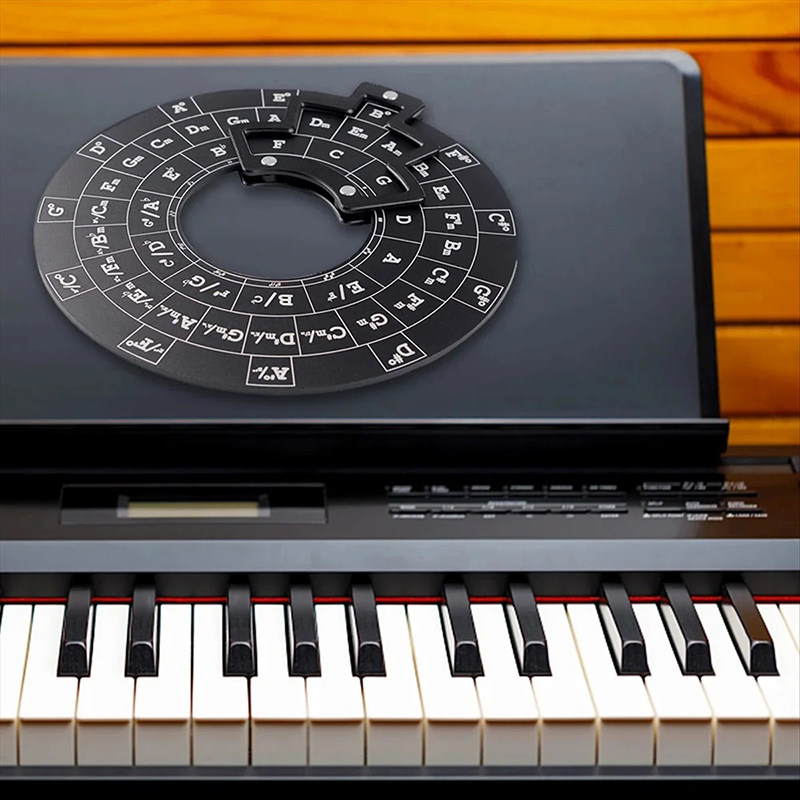 Universal Harmony Black Circle of Fifths - Musical Transposition Tool