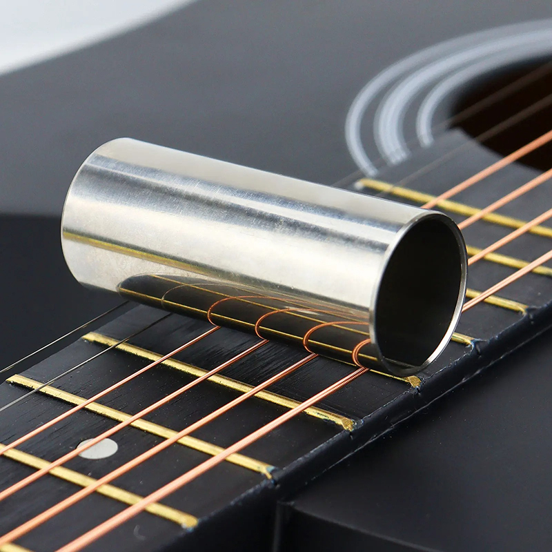 Details of the guitar with stainless steel bottleneck - 3 colors to choose from!