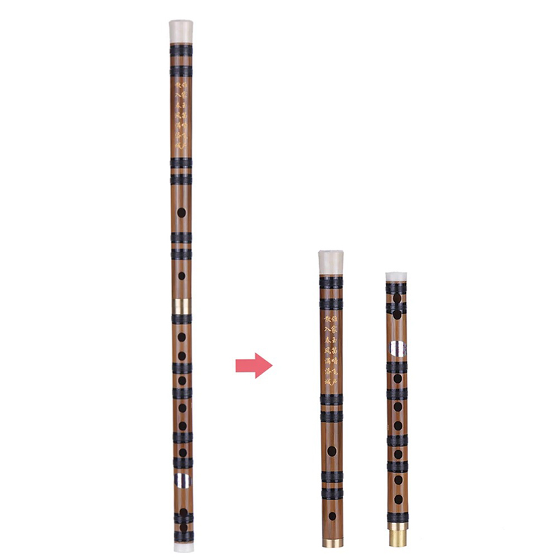 Details Traditional Bamboo Dizi Flute - Key of E - Beginner