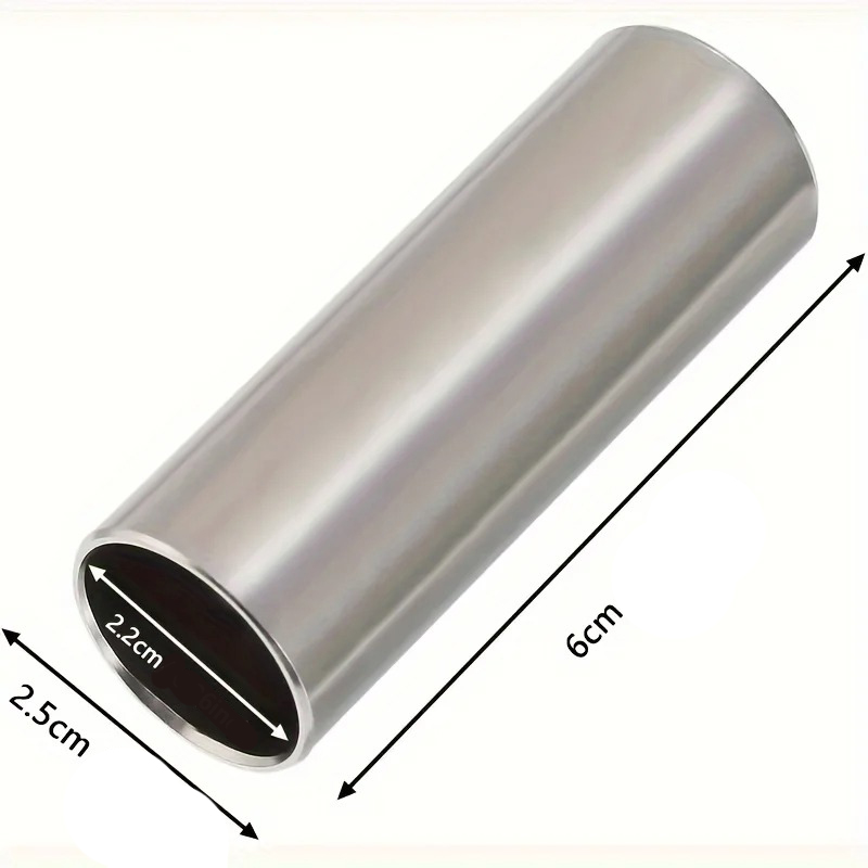 Dimensions of the bottleneck guitar in stainless steel - 3 colors to choose from!