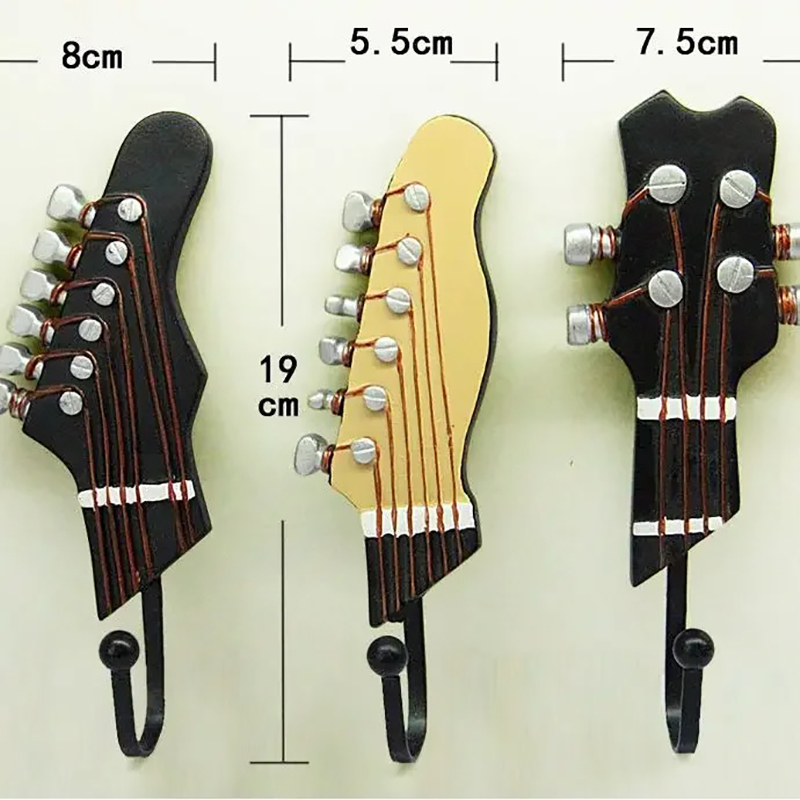 Dimensions Crochet Wall Mural Guitar Hook Headstock Rock'n'Roll