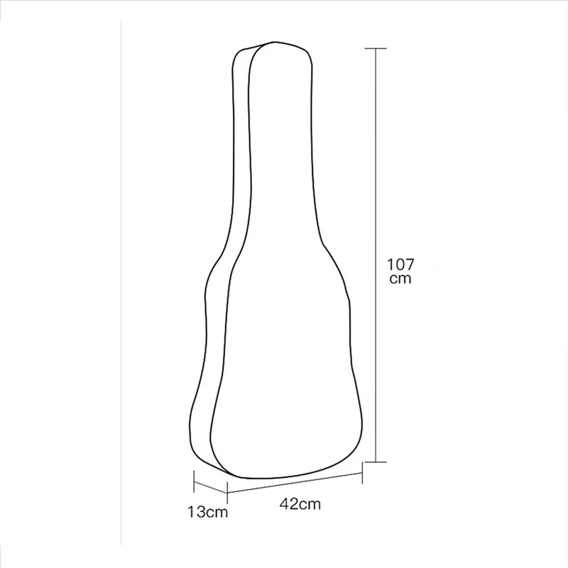 Transparent Dustproof and Waterproof Guitar Cover Dimensions - Durable PVC 4041 inches