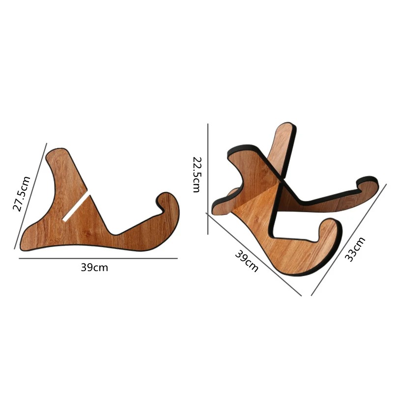 Dimensions of Wooden Design Guitar Stand-X