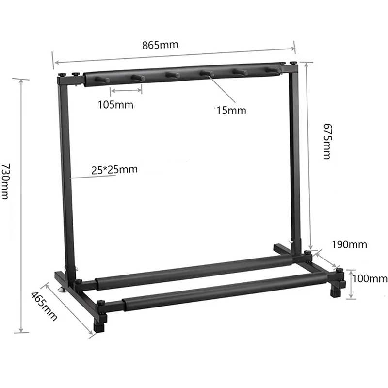 Collector's Edition 5 Guitar Stand Dimensions