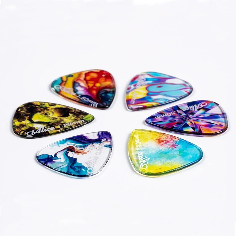 Guitar Picks - Psychedelic Theme - Chromatic Reflections Set (20 pieces)