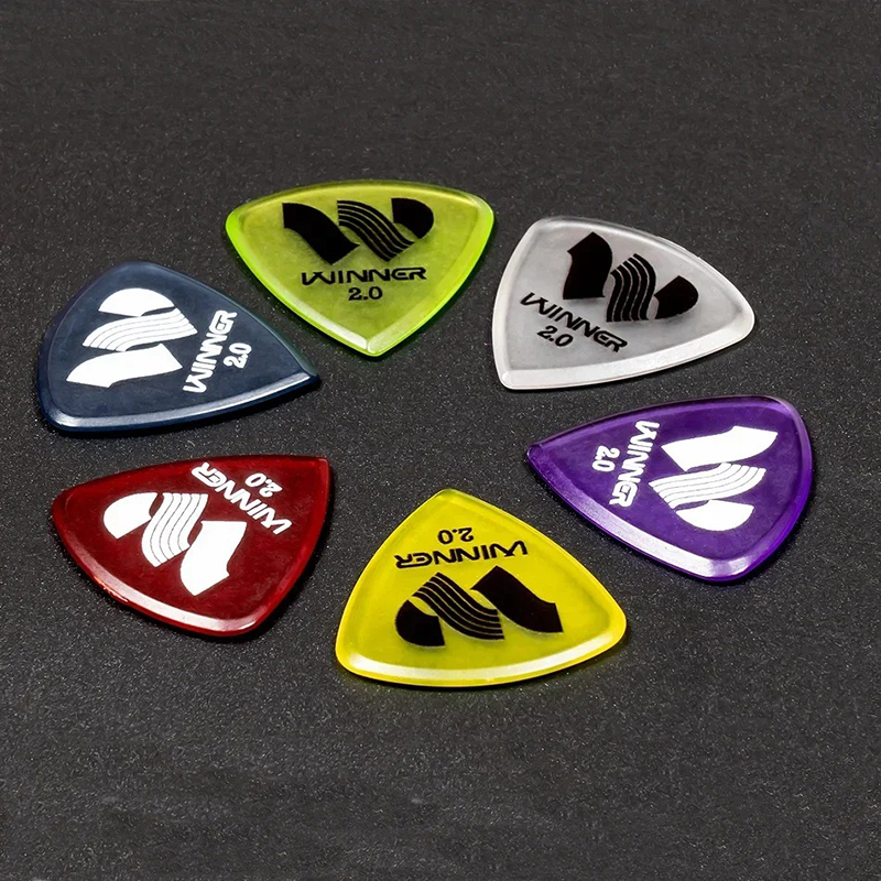 Guitar Picks - Made of Polycarbonate 2.0mm - Available in sets of 6 or 12 pieces!
