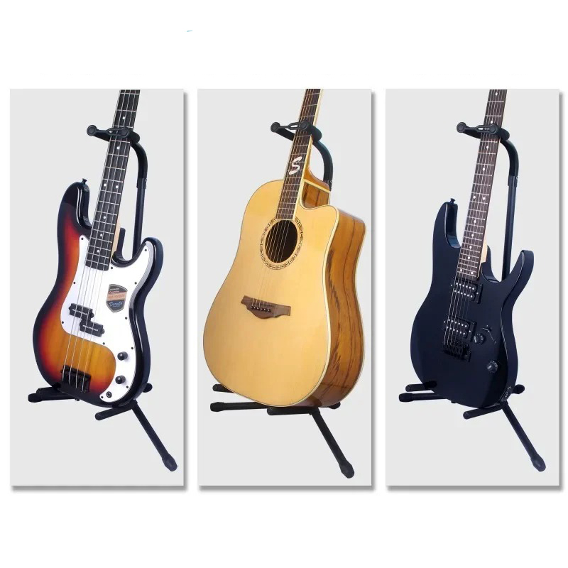 Adjustable Guitar Stand with - Non-Slip Hook - Universal Stand for Guitar, Banjo, and Viola