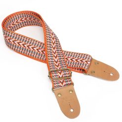 Vintage Guitar Strap with Navajo Arrows and Wild Fire