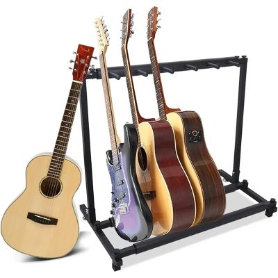 Detailed View of Collector's 5 Guitar Stand