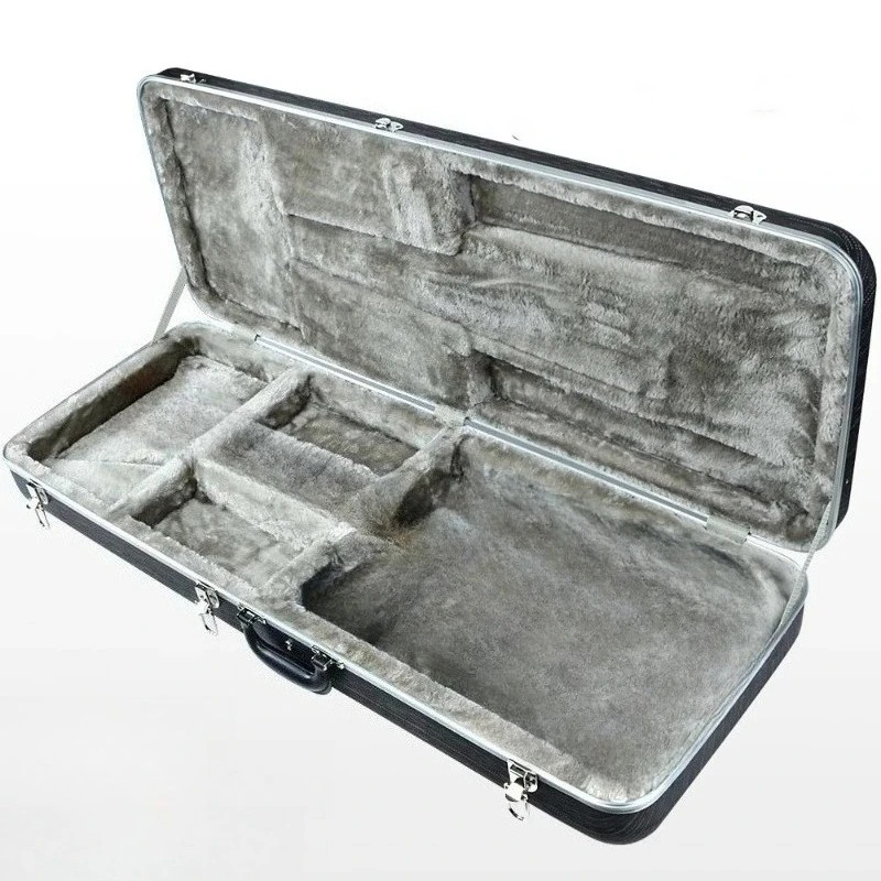 Avant Étui Guitare - Basse Électrique Rigide Hardshell Case, Coque ABS pour Precision Bass et Jazz Bass, Intérieur Peluche