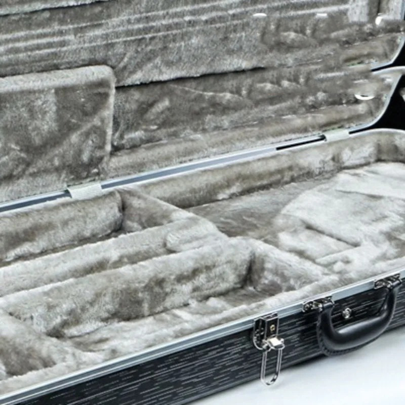Details Étui Guitare Électrique Rigide Hardshell Case, Coque ABS pour Stratocaster et Telecaster, Intérieur Peluche