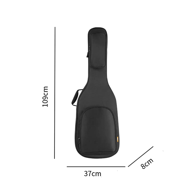 Dimensions Housse Guitare Acoustique Rembourrée 41-42 Pouces, Gig Bag Noire avec Support de Manche
