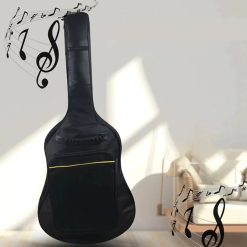 Housse Guitare - Acoustique 41 Pouces, Gig Bag Sac à Dos Noir, Housse Transport Imperméable pour Guitare Folk Dreadnought