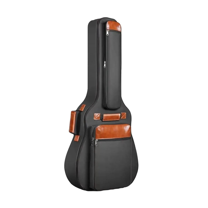 Housse Guitare Acoustique Folk 40 41 42 Pouces, Gig Bag Rembourrée 12mm, Imperméable Tissu Oxford avec Sac à Dos Couleur Noir