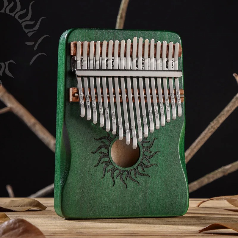 Kalimba 17 Lames “Soleil du Matin” Couleur Vert
