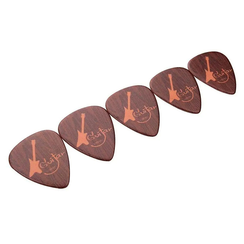 Plectres Bois Gravés Nature Sonore - Lot de 5 médiators 0.96mm