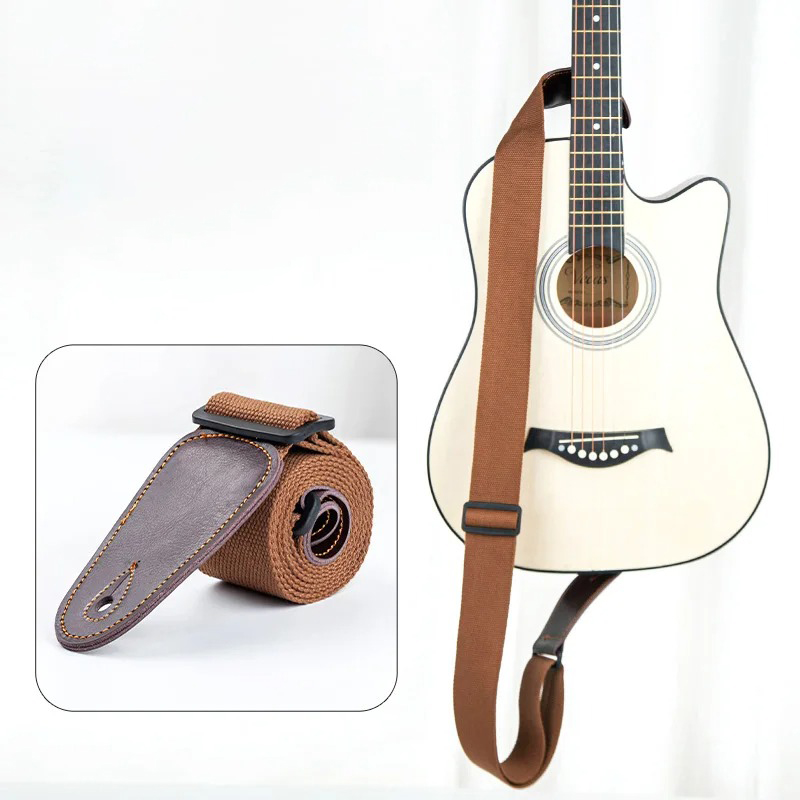 Sangle de Guitare Classique - Brun Café Vintage