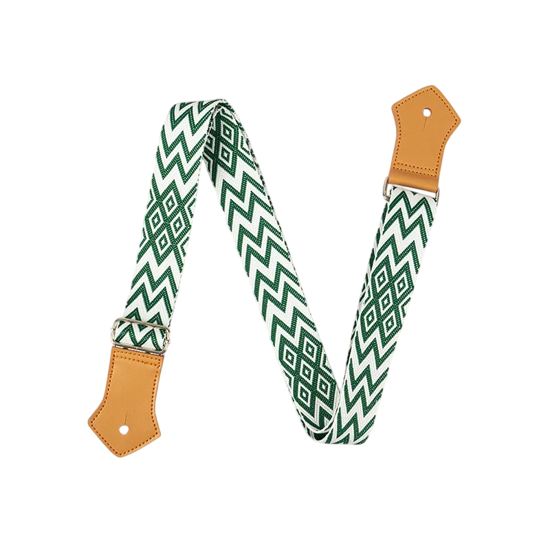 Sangle Ukulélé Zigzag Vert Forêt