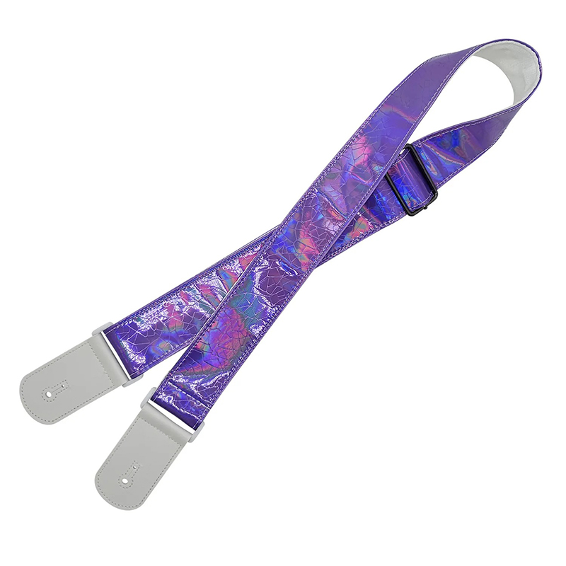 Sangle Guitare Électrique Holographique Violet Électro Funky