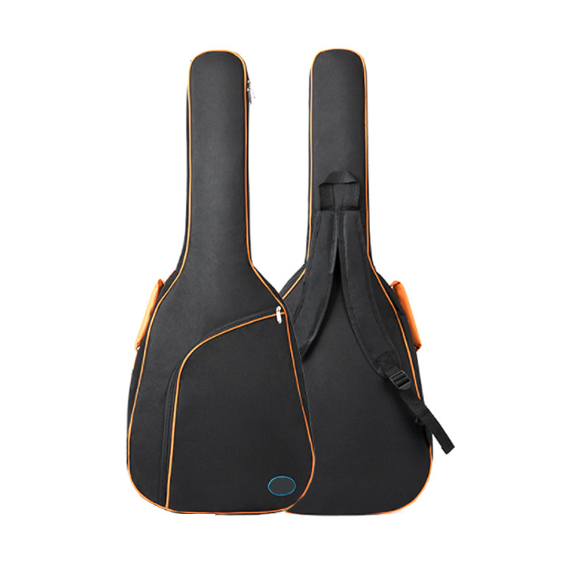 Housse guitare étanche bretelles sac à dos Tissu Oxford bords orange