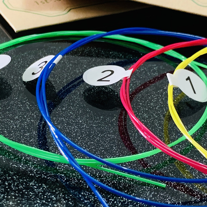Jeu de 4 cordes de guitare ukulélé en nylon coloré pour ukulélé 212326 pouces universel