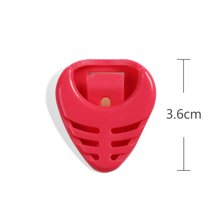 Porte médiators distributeurs adhésif - couleur rouge