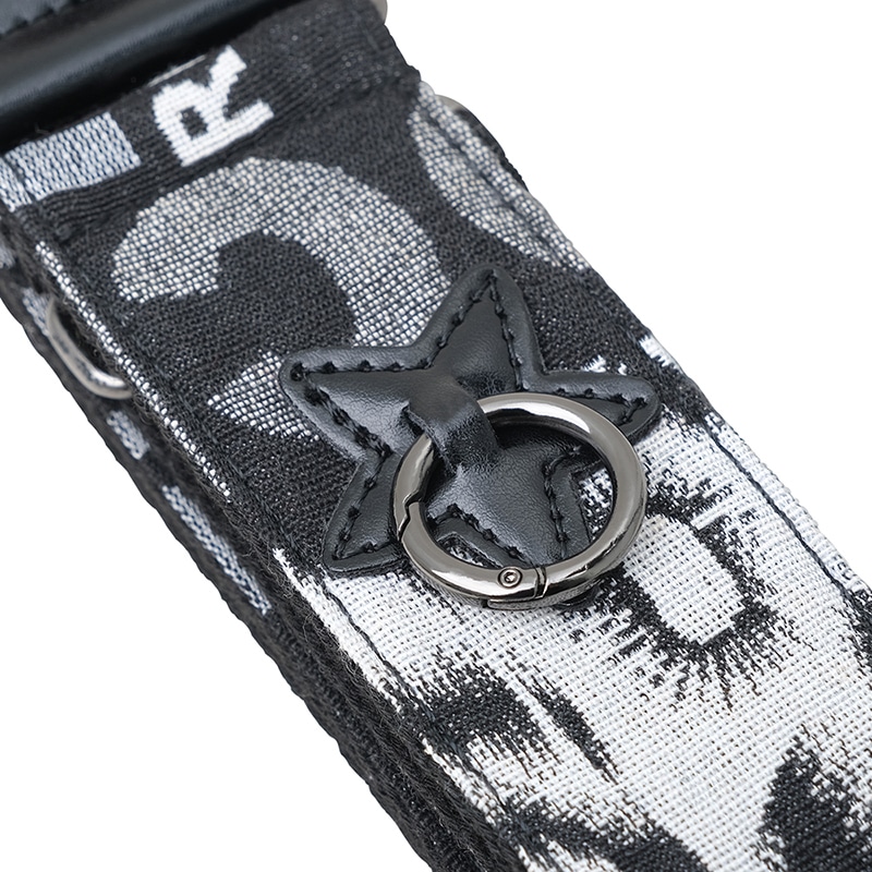 détails proches sangle en coton dans divers gris