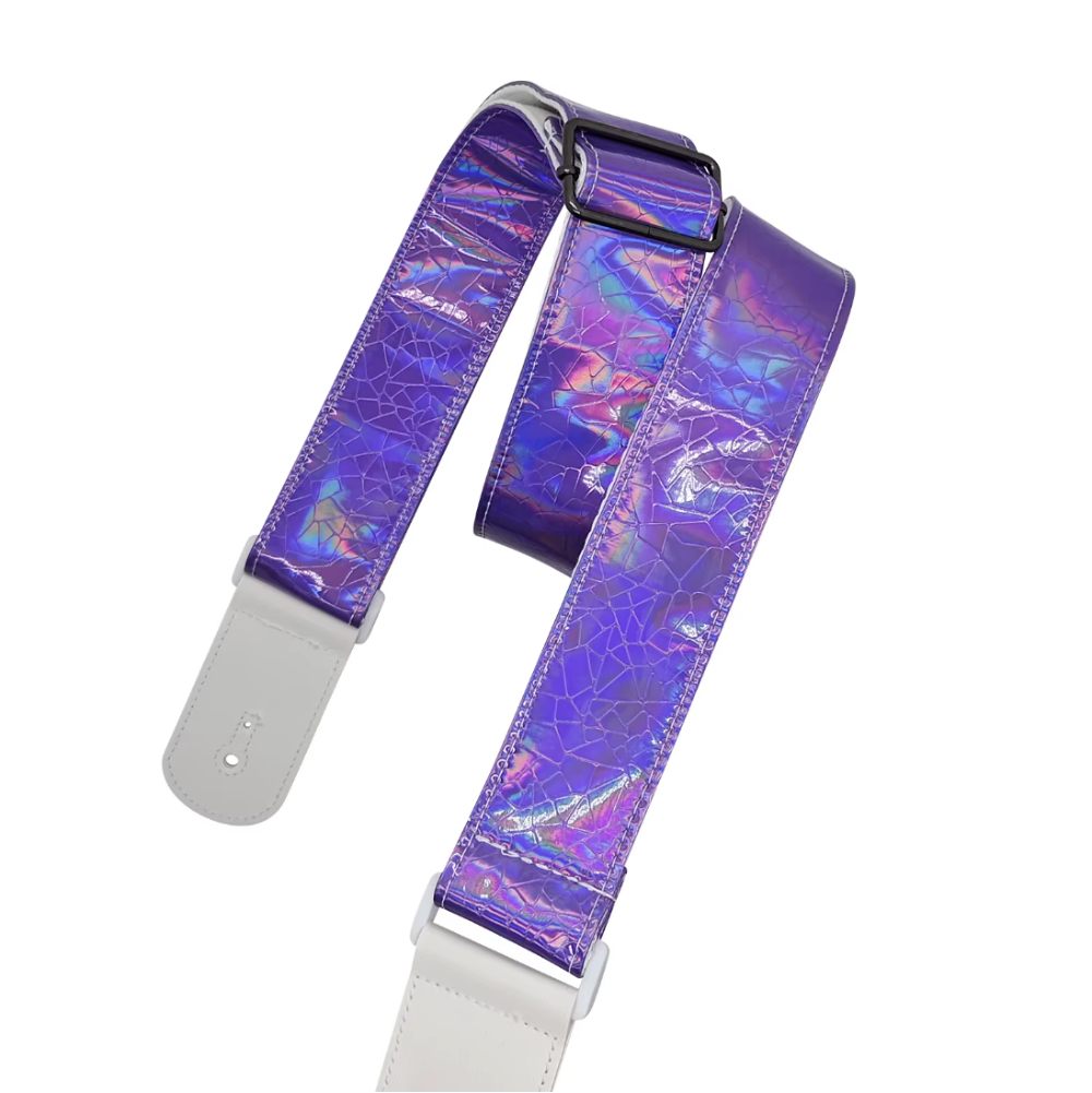 Sangle Guitare Électrique Holographique Violet Électro Funky